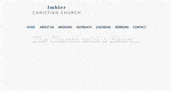 Desktop Screenshot of imblerchristianchurch.org