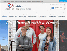 Tablet Screenshot of imblerchristianchurch.org